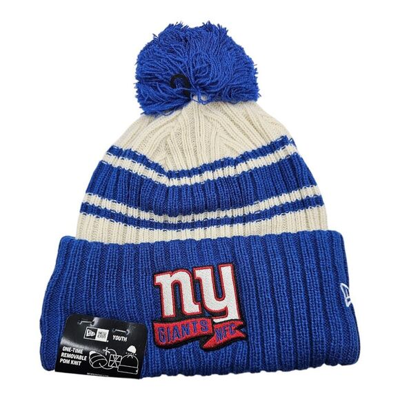 NFL Team Apparel Other - New York Giants Beanie Knit Youth Team Apparel Official NFL Removable Pom Pom